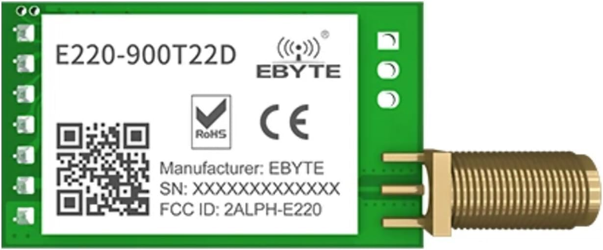 Futech LLCC68 Lora Module, 22Dbm, 850-930Mhz, Ebyte E220-900T22D, UART, SMA, Serial Module Lorawan Transceiver with Antenna image number 5