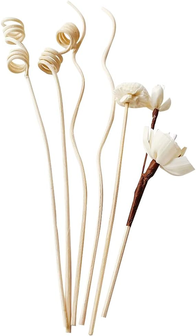 6 Pieces Rattan Reed Fragrance Diffuser and Flower Replacement Rattan Sticks for Home, Office, Decoration and DIY Fragrance Decoration image number 2