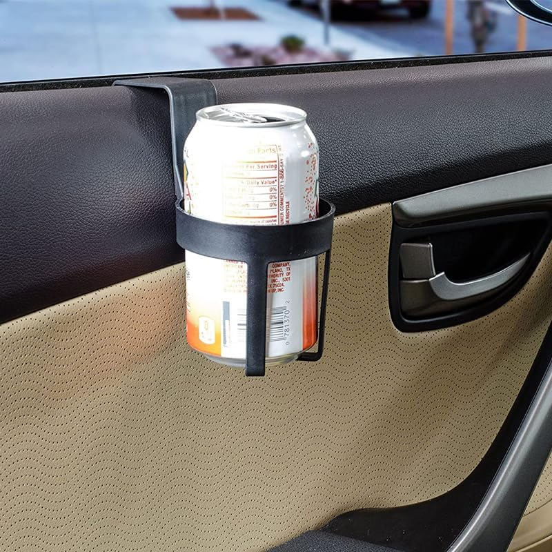 AIMALL 4PCS Universal Vehicle Car Truck Case Door Mount Drink Bottle Cup Holder Stand, Easy Installation, Fits Standard Cans and Bottles, Black image number 2