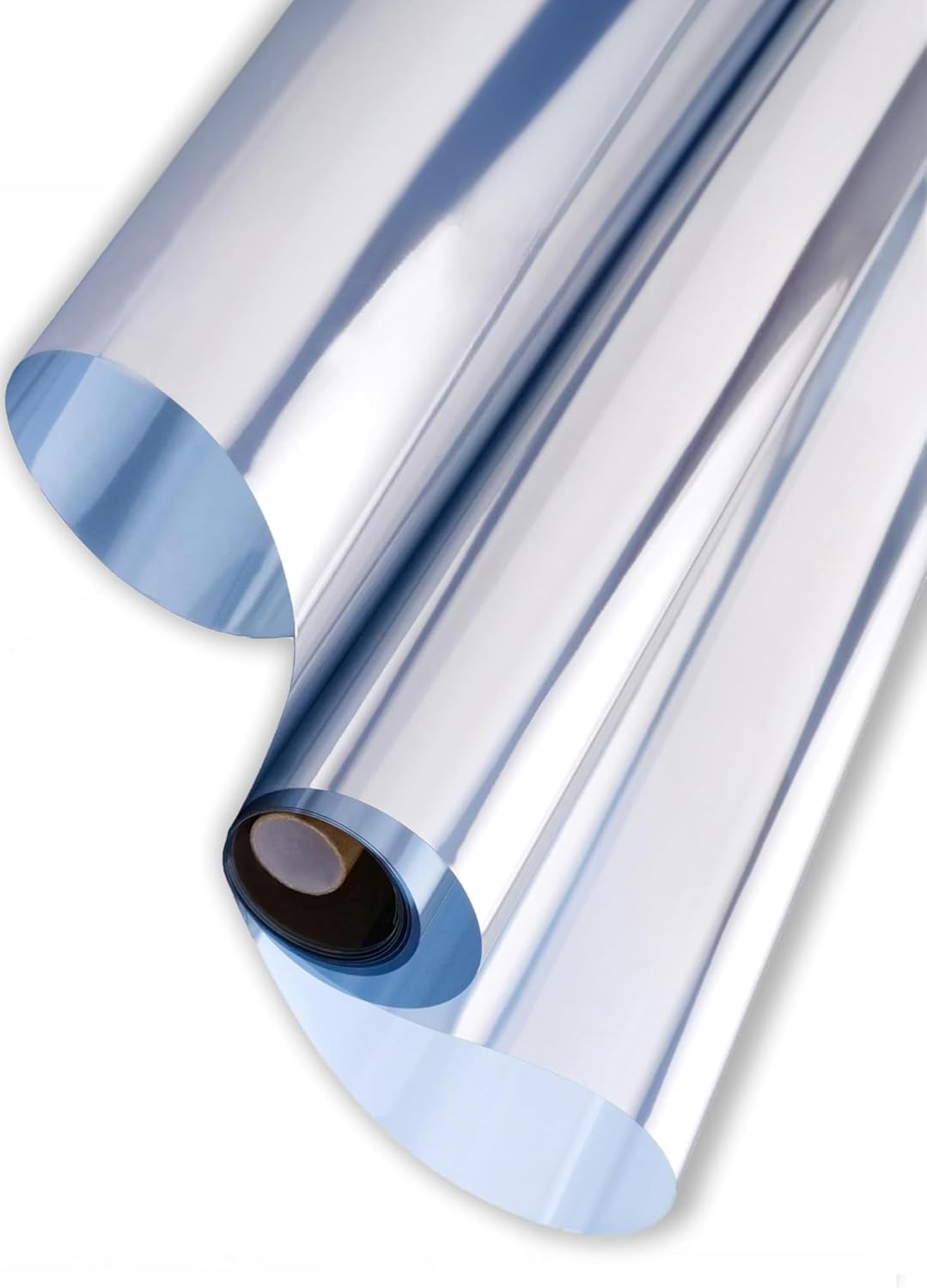 Honwor Premium Silver Daytime Privacy Window Film - Non-Adhesive Reflective Mirror Tint for Home and Office - Sun Blocking Glass Film - Size: 23.6X39.4 Inches image number 4