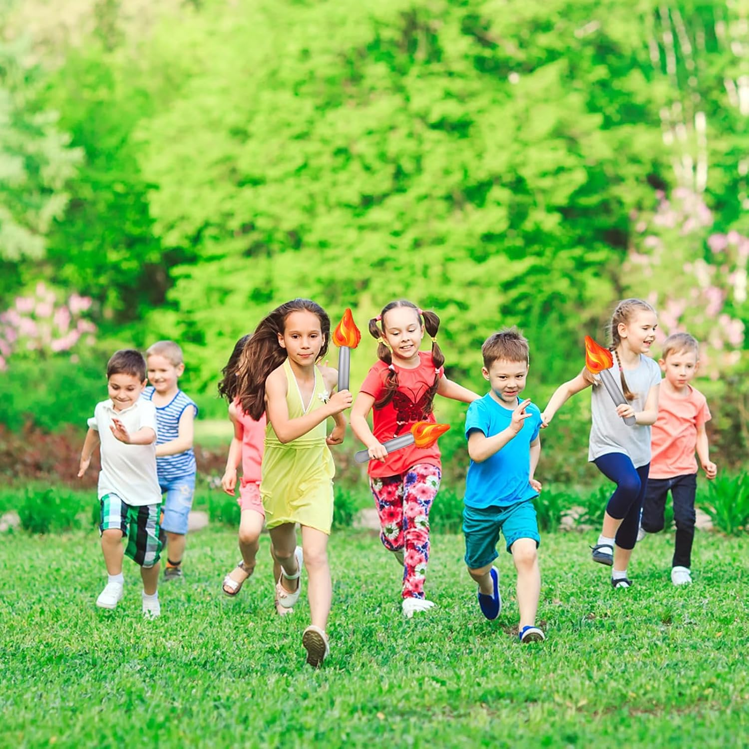 PEUTIER 3Pcs Inflatable Torch Toy, Torch Prop Inflatable Torch Toy for Games Competition Party Decorations Halloween Medieval Cosplay Sports image number 3