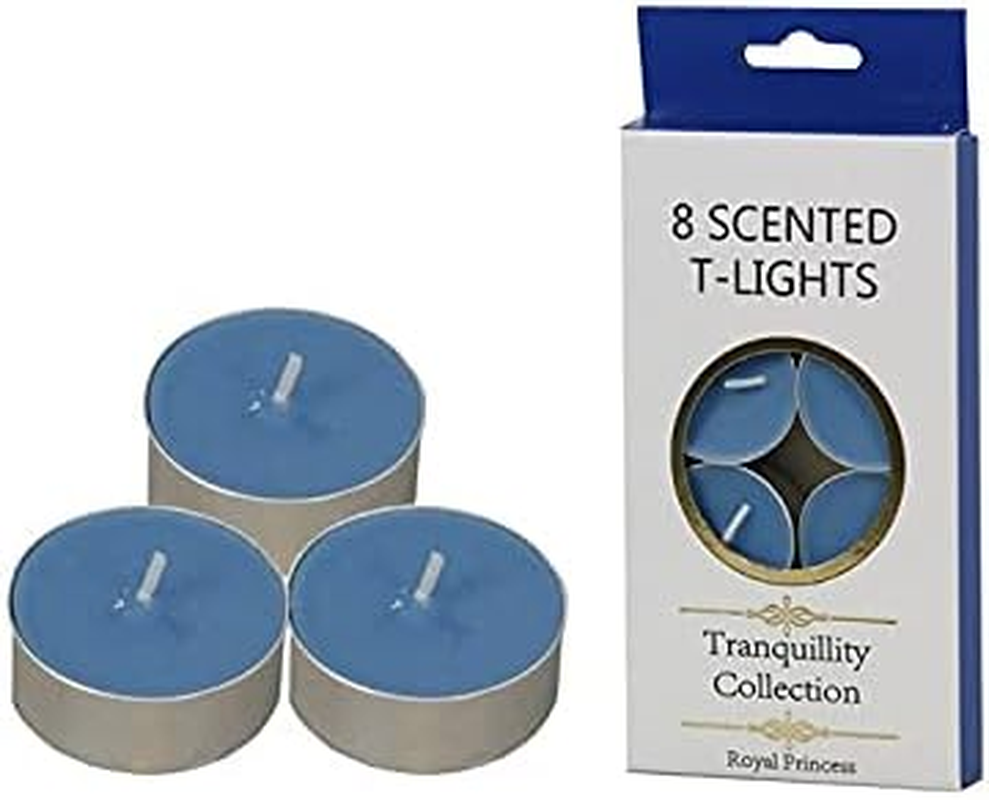 Scented Tea Light Candle 8-Pieces, Royal Princess
