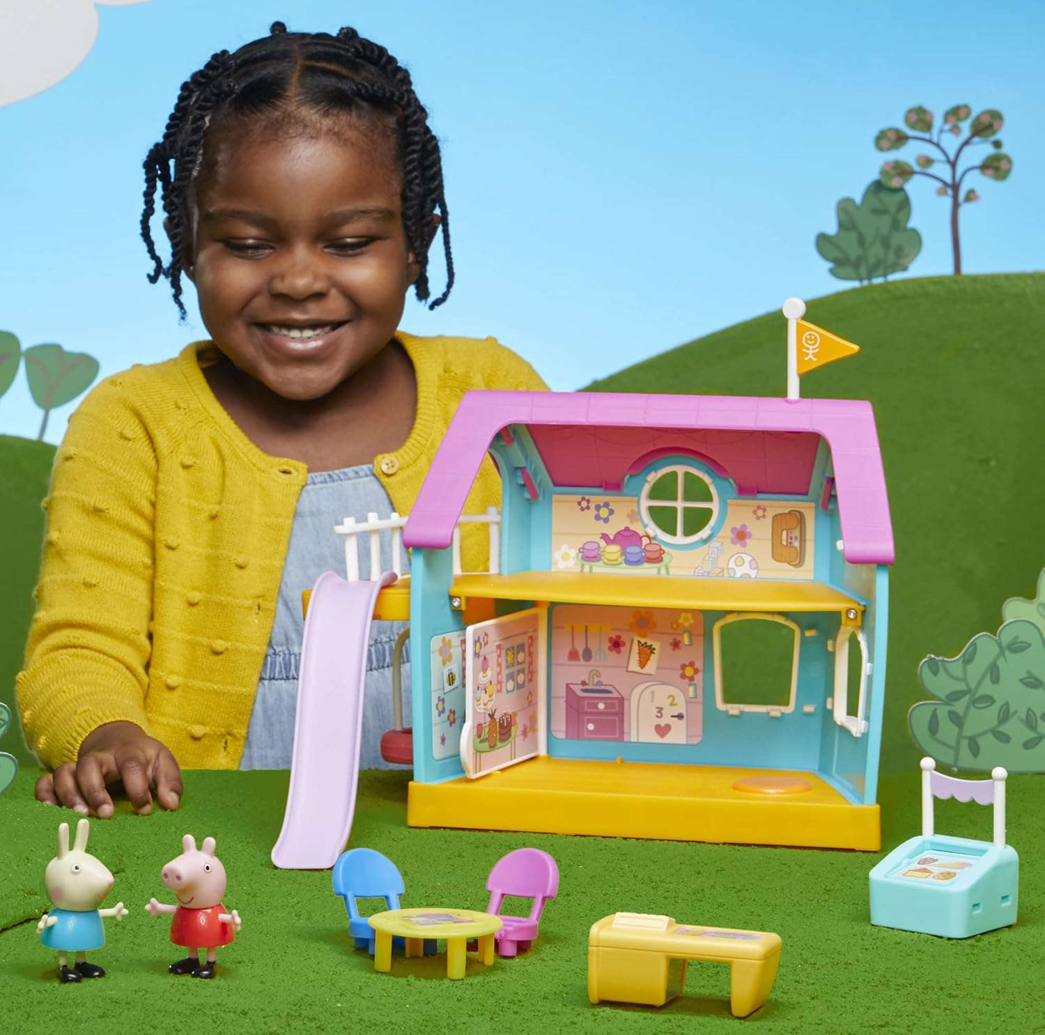 Peppa Pig Peppa&rsquo;S Club Peppa&rsquo;S Kids-Only Clubhouse Playset Preschool Toy; Sound Effects; Includes 2 Figures, 7 Accessories; Ages 3 and Up image number 5