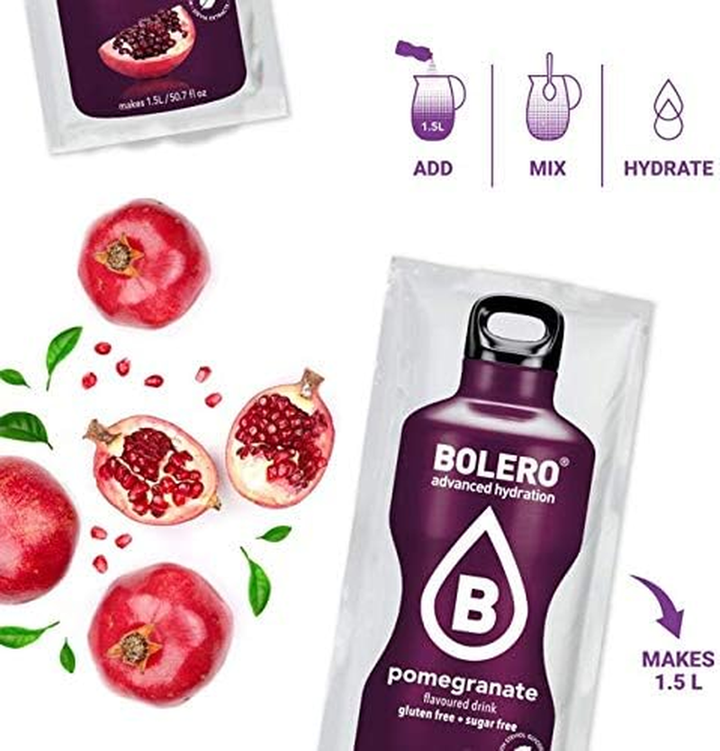 Bolero Pomegranate Fruit Flavoured Drink Powder 12 Sachets image number 4