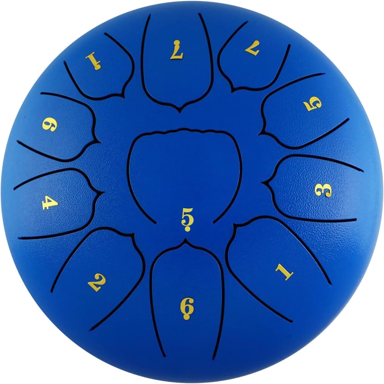10 Inch Steel Tongue Drum 11 Notes Handpan Drum with Drum Mallet Finger Picks Percussion for Meditation Yoga