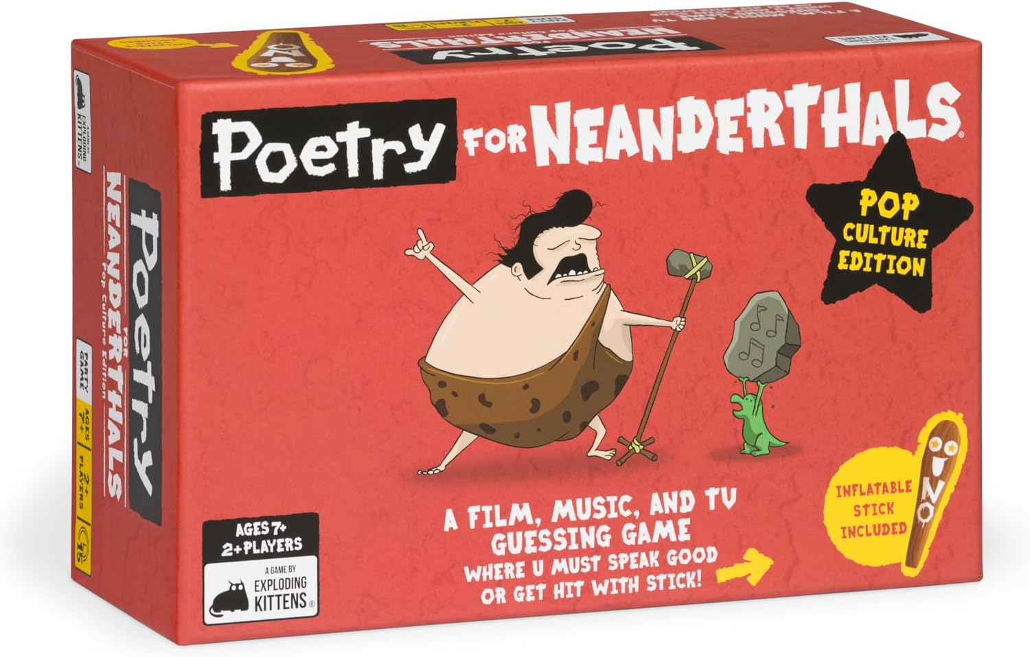 Exploding Kittens Poetry for Neanderthals Pop Culture Edition Board Game image number 1