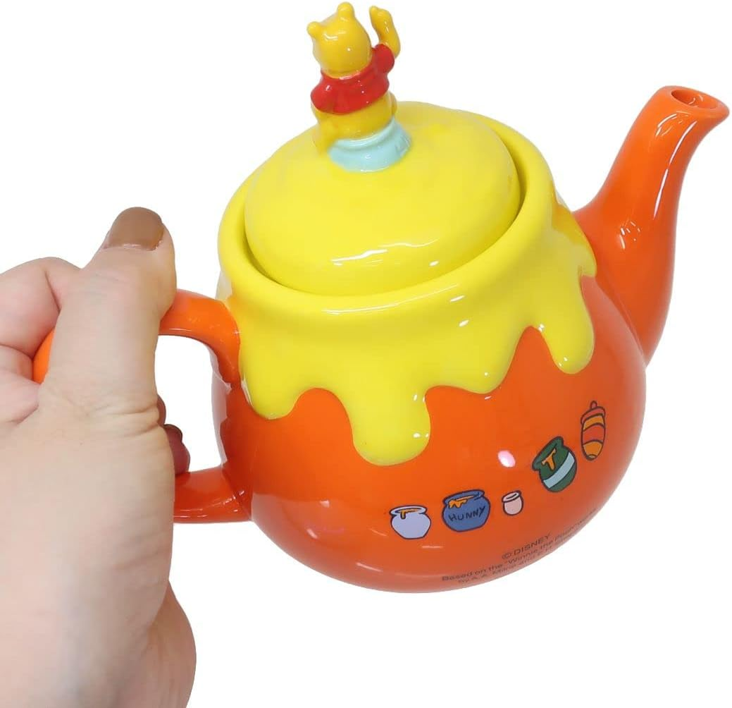 Sunart Disney SAN3972 Winnie the Pooh Teapot, Approx. 19.7 Fl Oz (550 Ml), Sitting image number 3