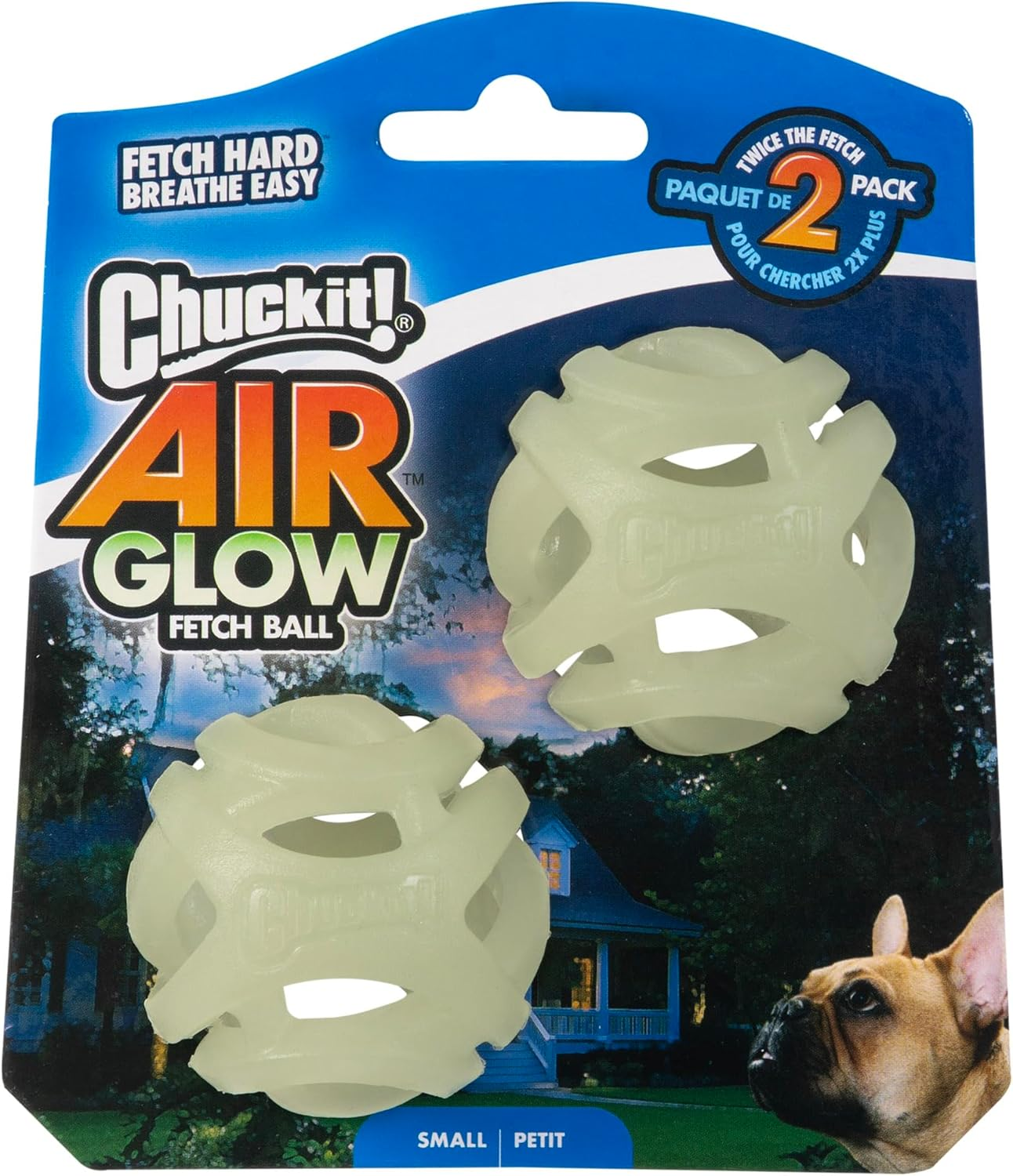 Chuckit! MAX Glow AIR Fetch Small 5Cm - 2Pk