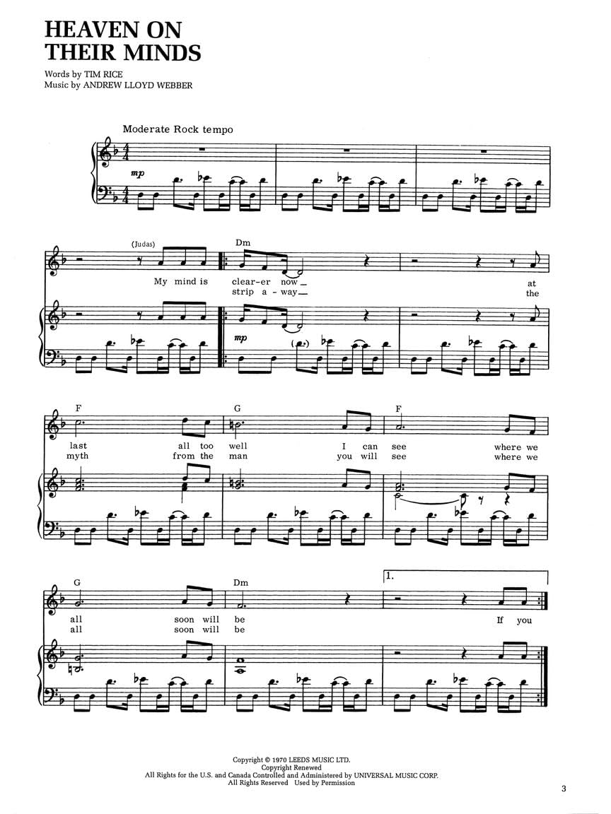 Jesus Christ Superstar -- a Rock Opera: Piano/Vocal image number 4