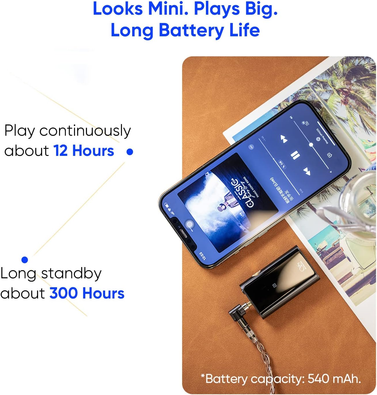 Shanling UP4 2022 Portable Balanced Bluetooth USB DAC Headphone Amplifier 2 X ES9219C DAC CSR8675 Chip 2.5Mm Balanced 3.5Mm Single Earphone Jack High Low Gain NFC HD Calling for Phone/Tv/Tablet/Pc/Car image number 5