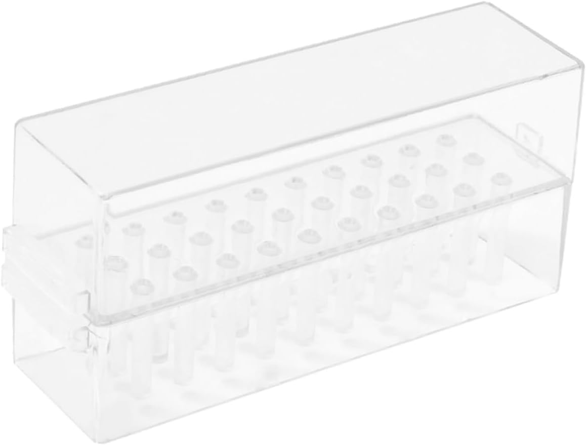 ADOCARN 30-Slot Nail Drill Bits Storage Case Manicure Polishing Head Organizer for Nail Technicians Easy Access image number 4