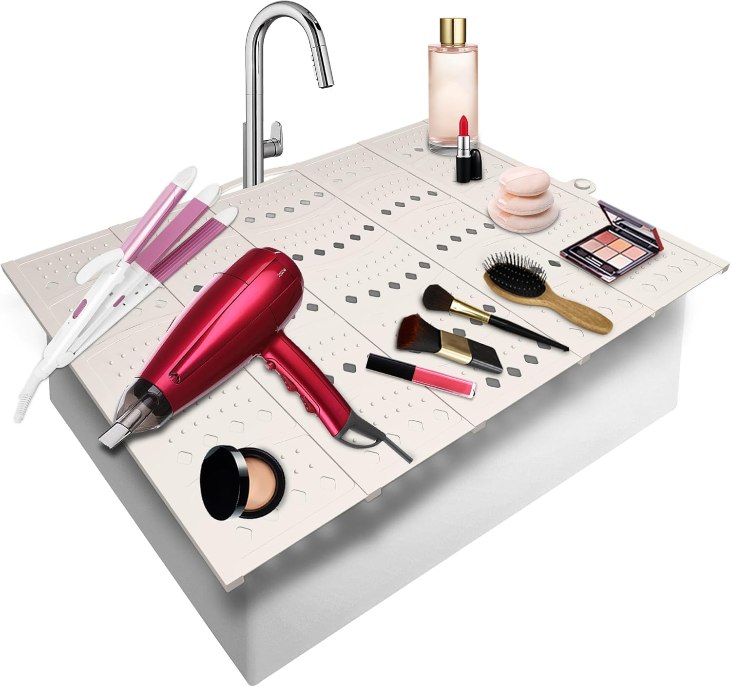 Silicone Trivet for Hot Pots and Pans &ndash; Heat Resistant Mat Pot Holder Thick & Heavy, Large 12&rdquo; X 9&rdquo; Non-Slip Hot Pad for Counter Protection Set of 2 (Grey) image number 5