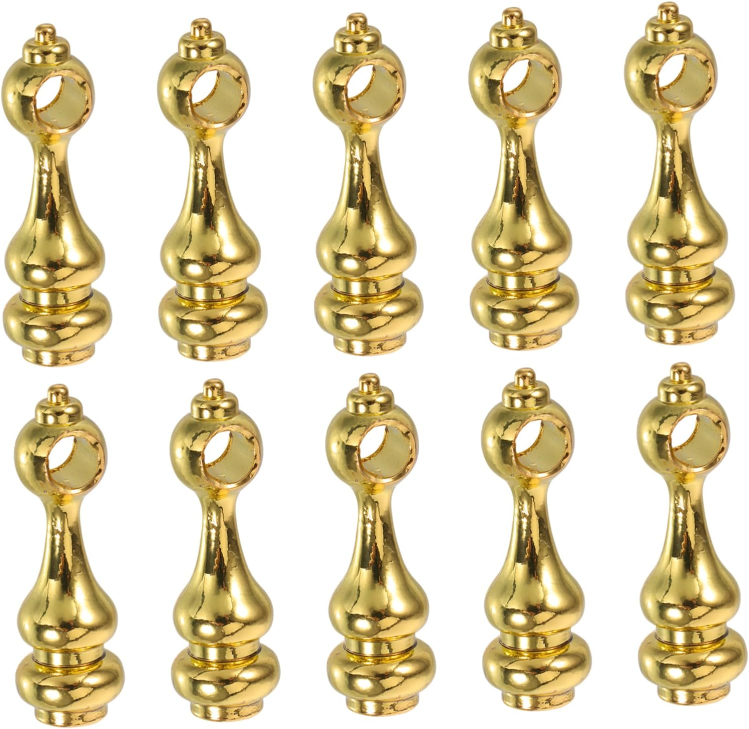 TEHAUX Multi-Functional Glass Railing Post End Caps 4Mm Hole Diameter Zinc Alloy Furniture Connectors for Cabinets Serving Carts Decorative Spindle Hardware Accessories