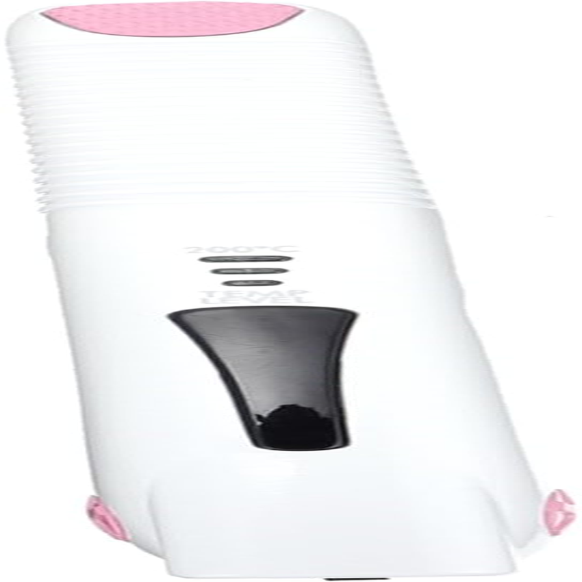 DINHEAROM Cordless Mini Hair Straightener and Curler 2-In-1 Usb Rechargeable Travel Size Fast Heating Suitable for Hair Types Pearl White image number 1