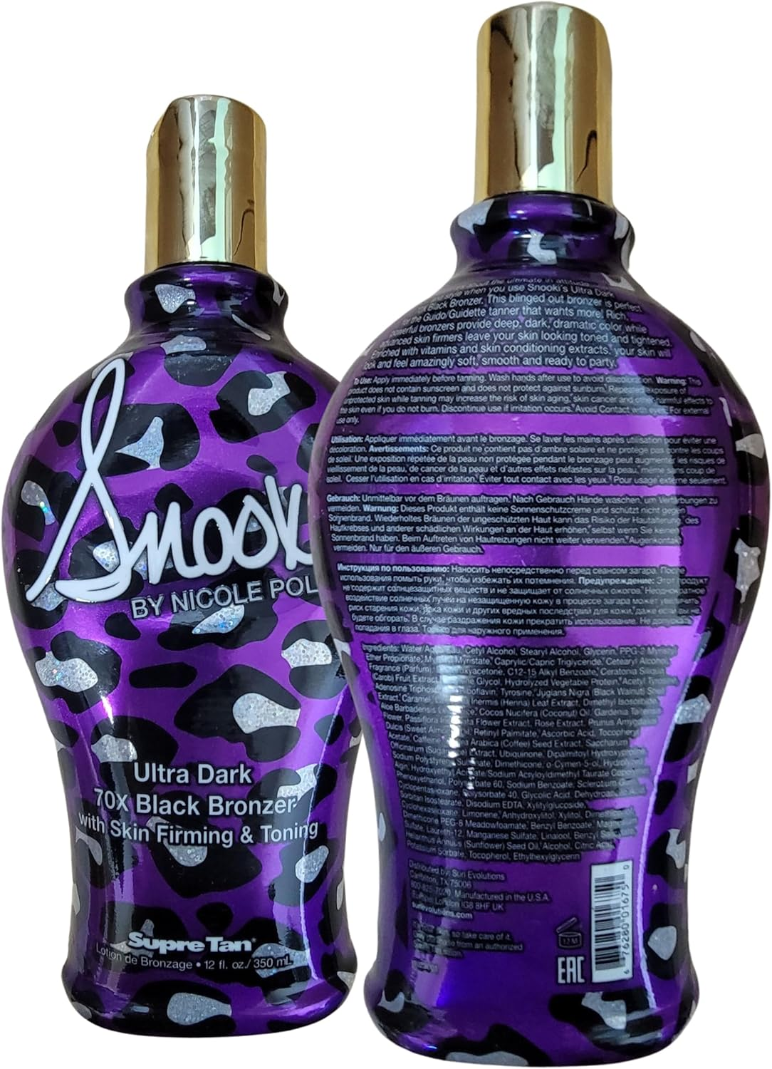 Snooki Ultra Dark 70Xblack Bronzer W/ Skin Firm & Toning 350Ml image number 5