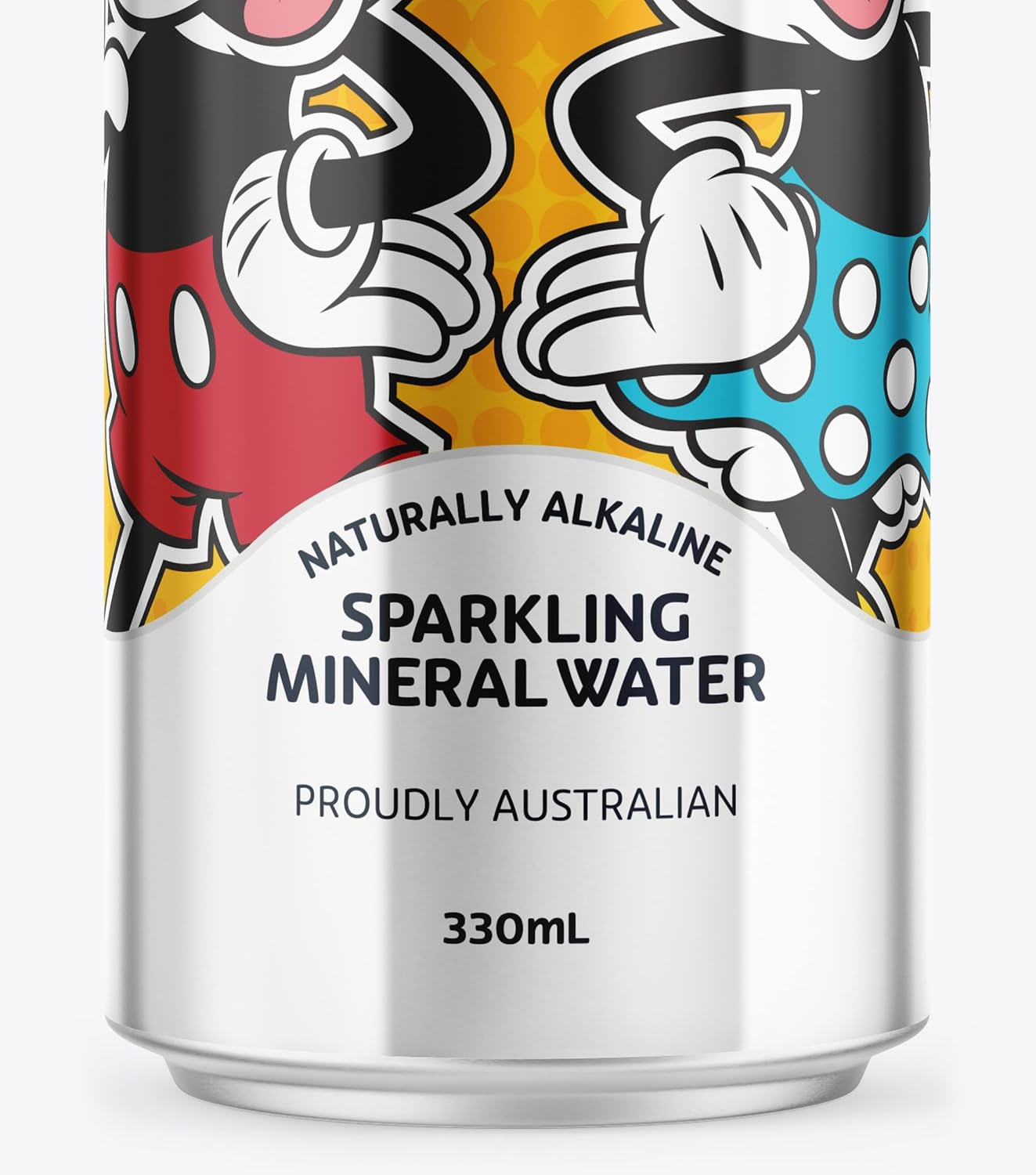Rippl Disney Mickey & Minnie Canned Sparkling Mineral Water, 330 Ml, 24 Pack