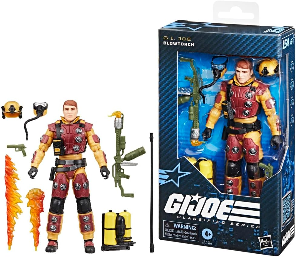 G.I. Joe Classified Series #154, Blowtorch, Collectible 6 Inch Action Figure with 10 Accessories