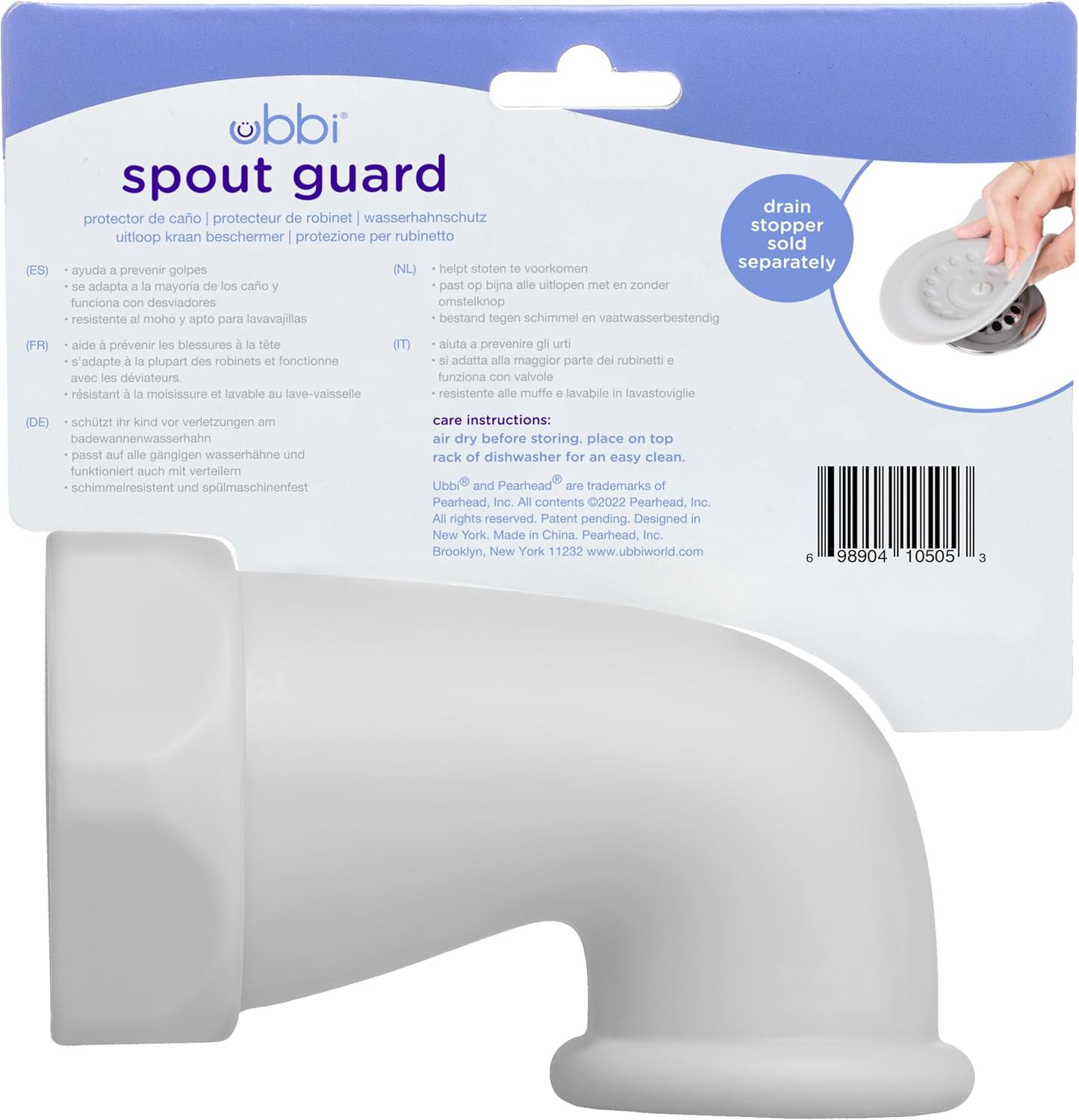 Ubbi Baby Bathtub Spout Guard Cover Faucet Safety Cover for Baby or Toddler Gray image number 3