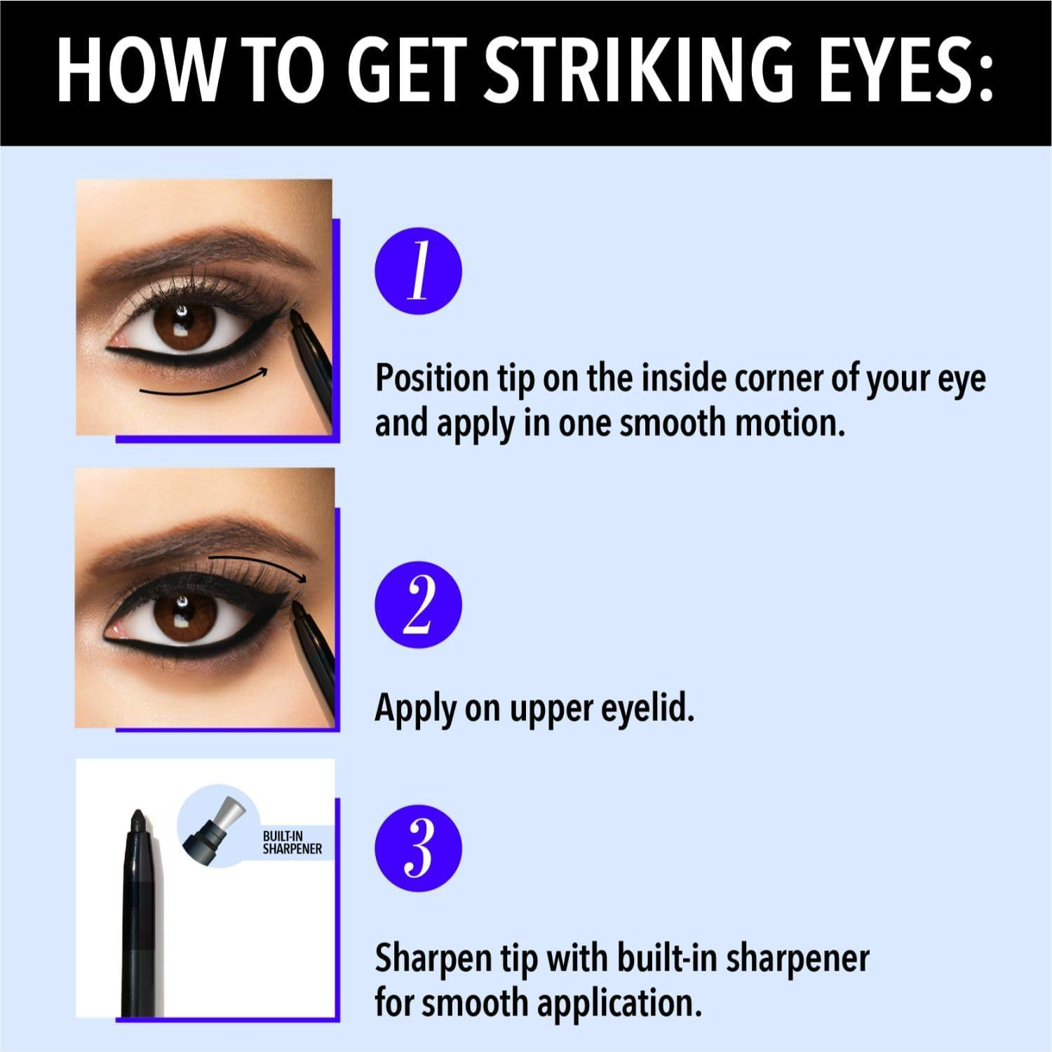 Blue Heaven Soft Kajal Eyeliner, Blue, 0.31G image number 2