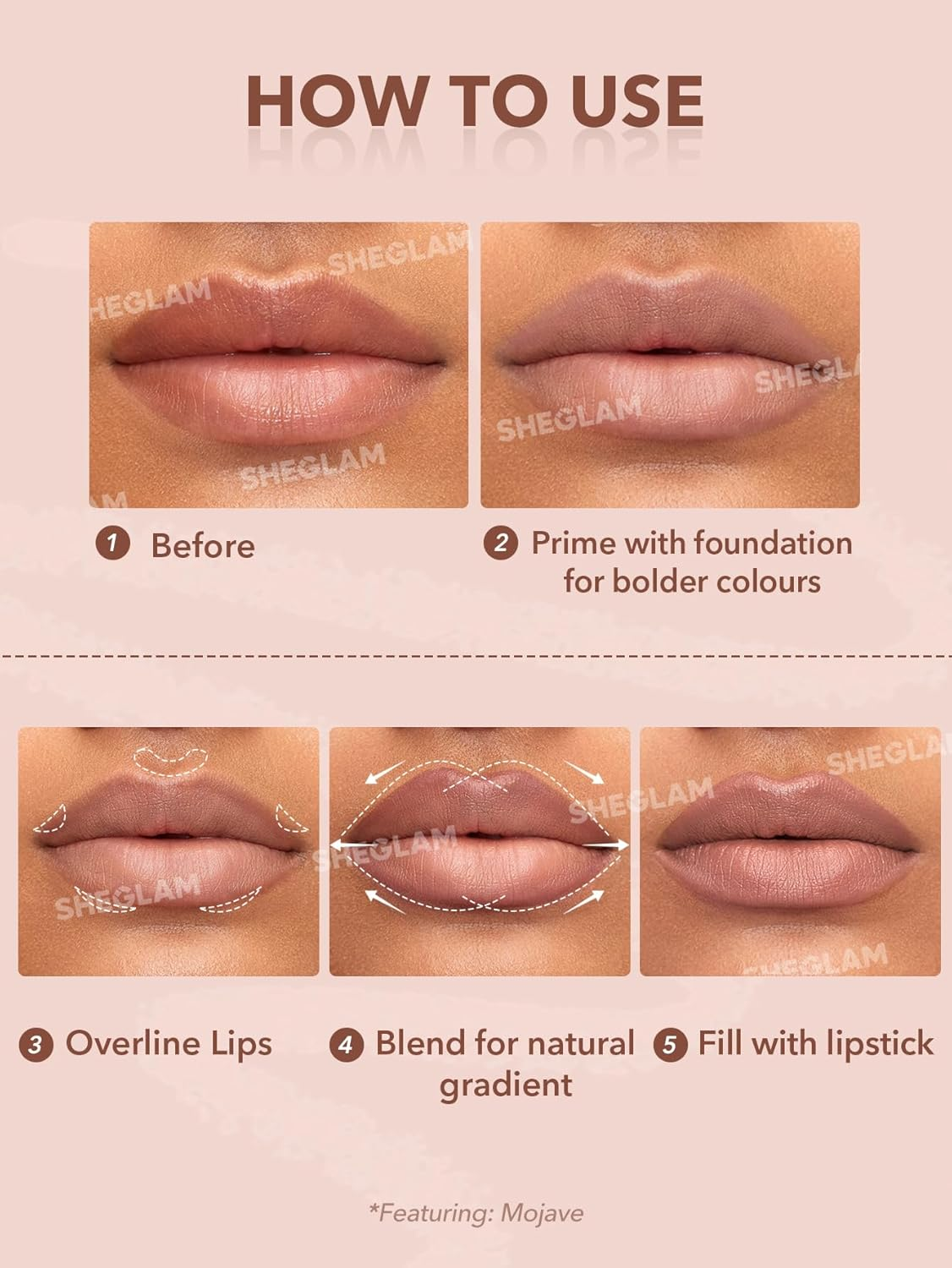 SHEGLAM Lip Liner Creamy Matte Pencil High Pigment Not Easy to Fade Silky Smooth Matte Contour Tint Lip Makeup-Momojo - But First,Coffee image number 3