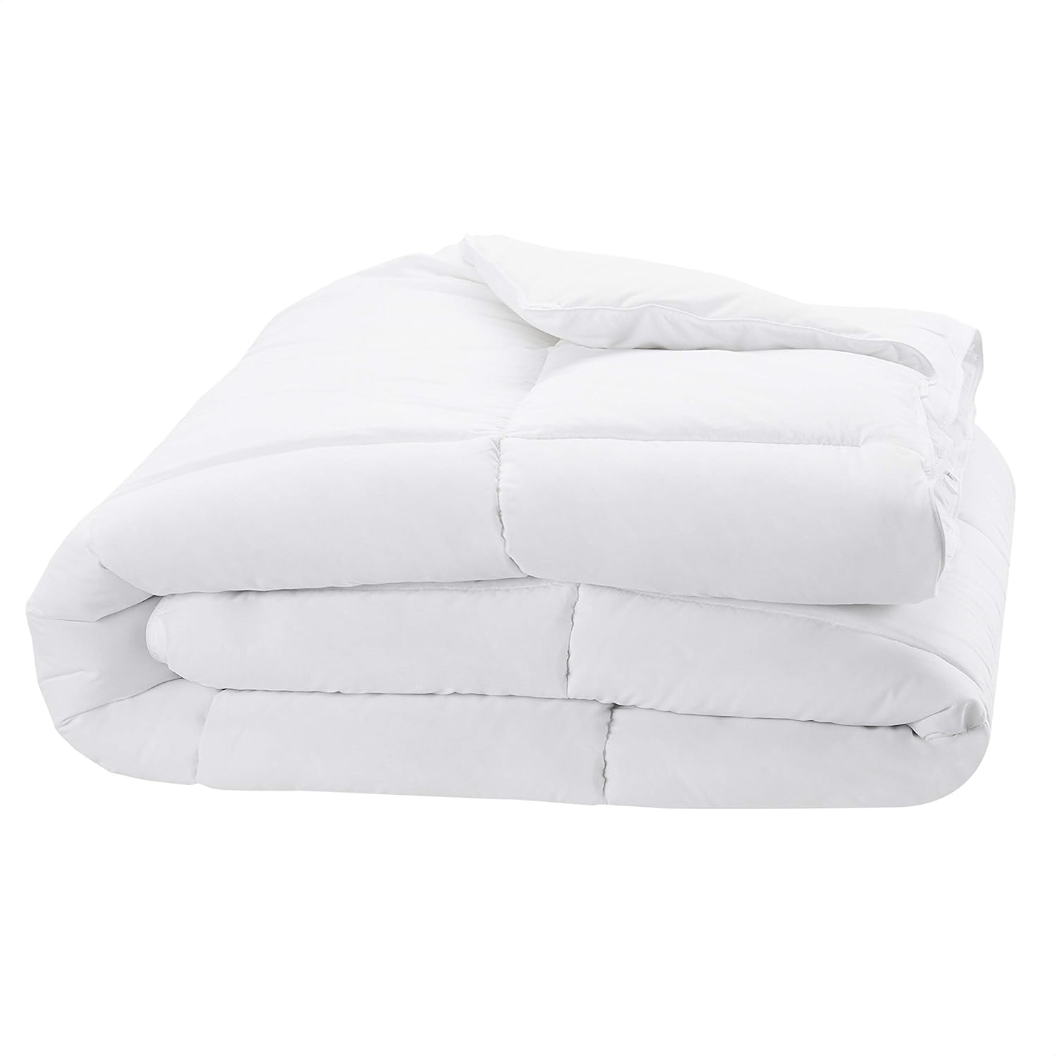 Amazon Basics down Alternative Bedding Comforter Duvet Insert, Full / Queen, White, Light image number 2