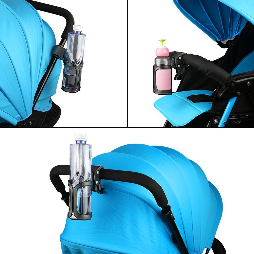 Upgrade Edition Bike Cup Holder Stroller Drink Holders by Accmor 360 Degrees Universal Rotation Cup Drink Holder for Baby Stroller/Pushchair Bicycle Strollers Wheelchair (2 Packs) image number 4