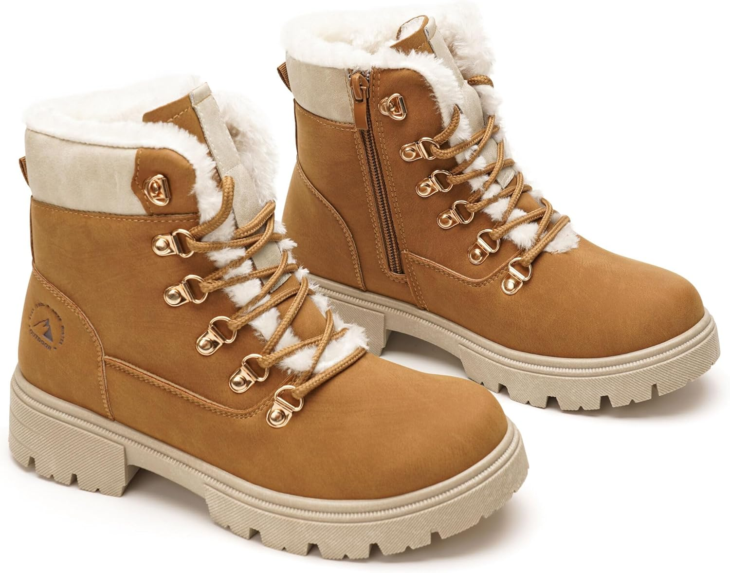 GLAMORA Women Snow Boots Waterproof Thermal Soft Fur Lining Non-Slip Warm Comfortable Winter Mountain Work Snow Boots