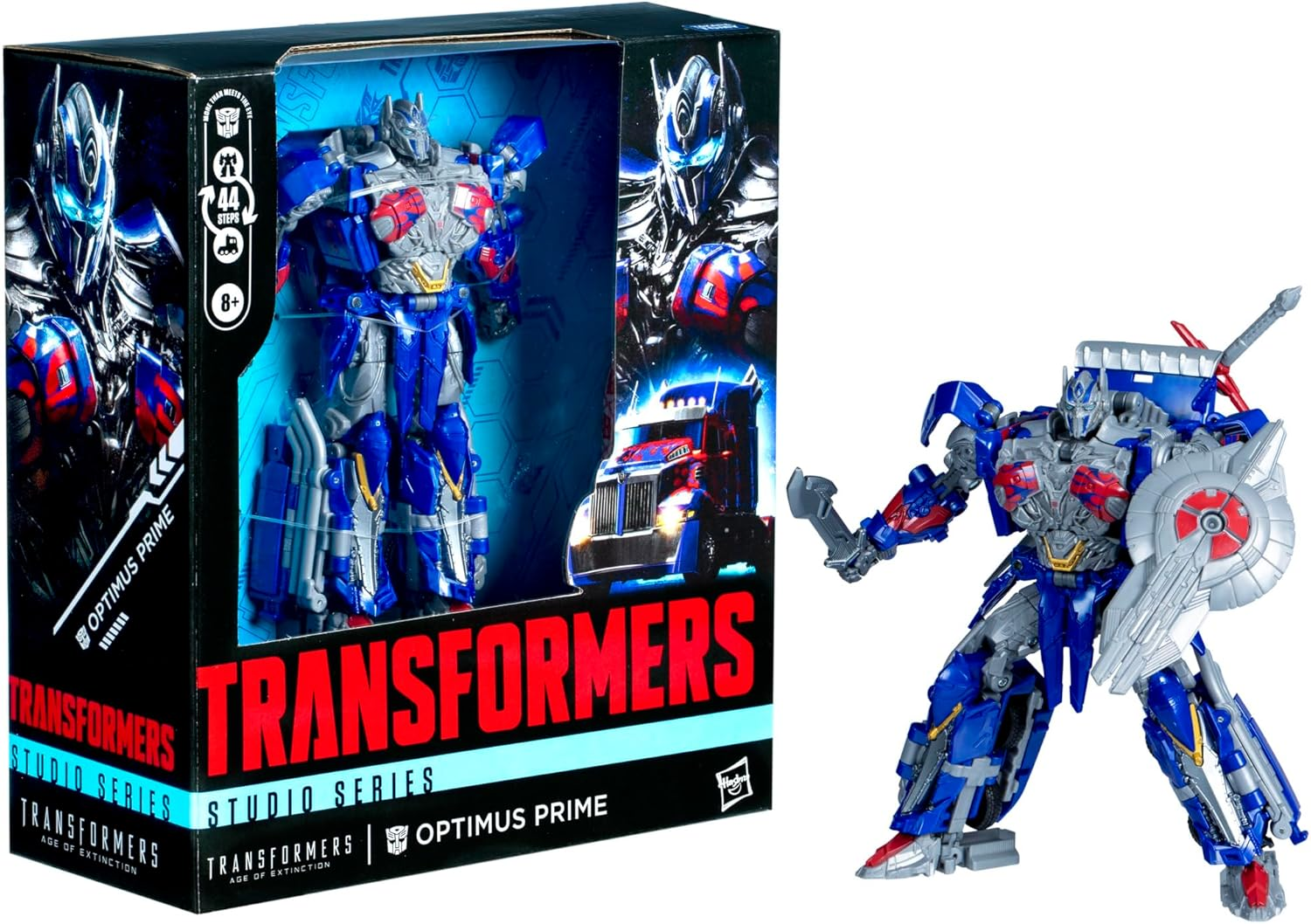 Transformers Toys Studio Series Leader Class Transformers: Age of Extinction Optimus Prime, 8.5-Inch Converting Action Figure, Ages 8+ image number 2