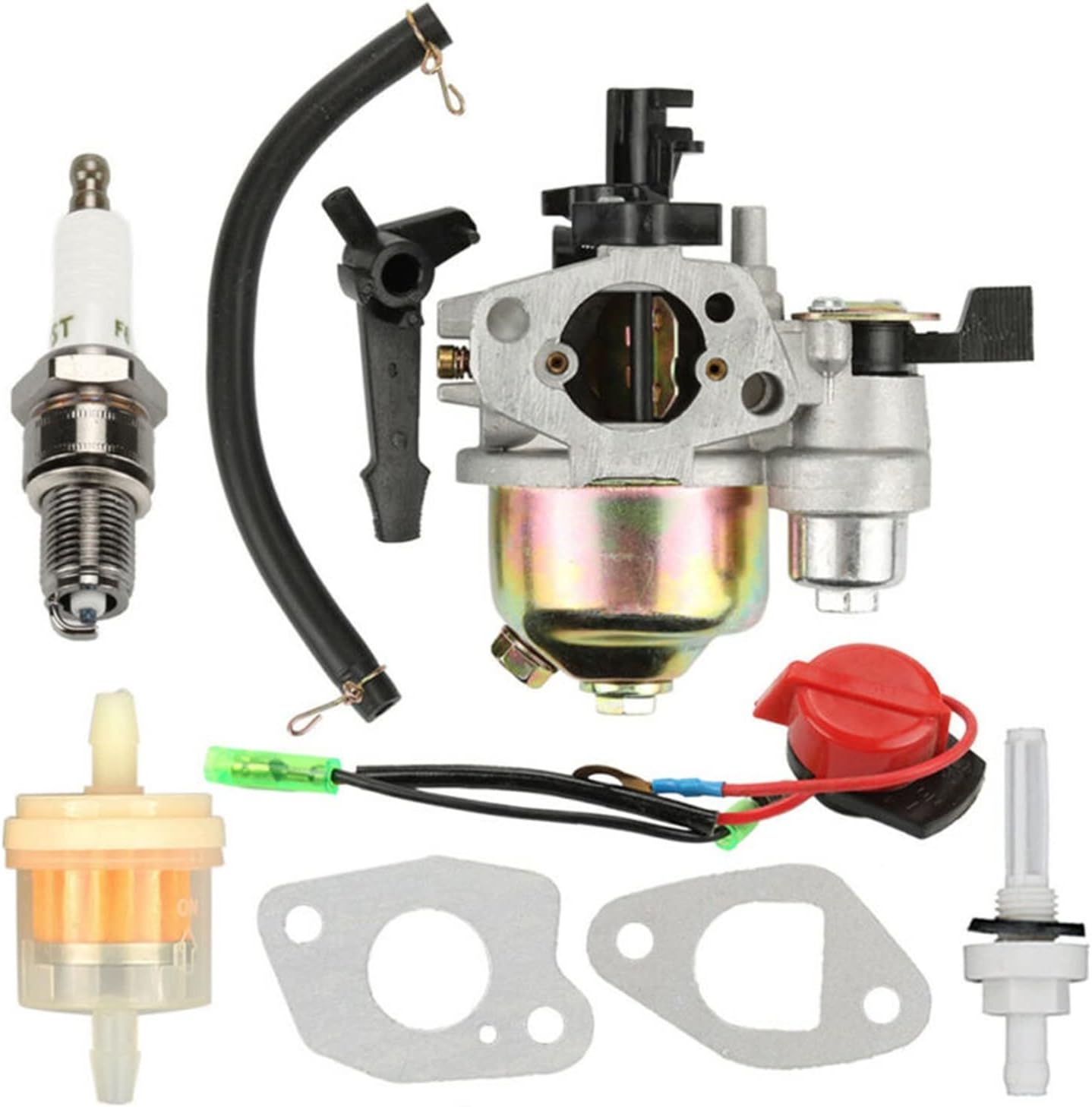LESANGBAIHUODIAN Carburetor Carb Replacement Accessories Kit Fit for Troy-Bilt 21C-65M1011 21C-65M1066 Super Bronco CRT Tiller Carburetor Parts image number 3