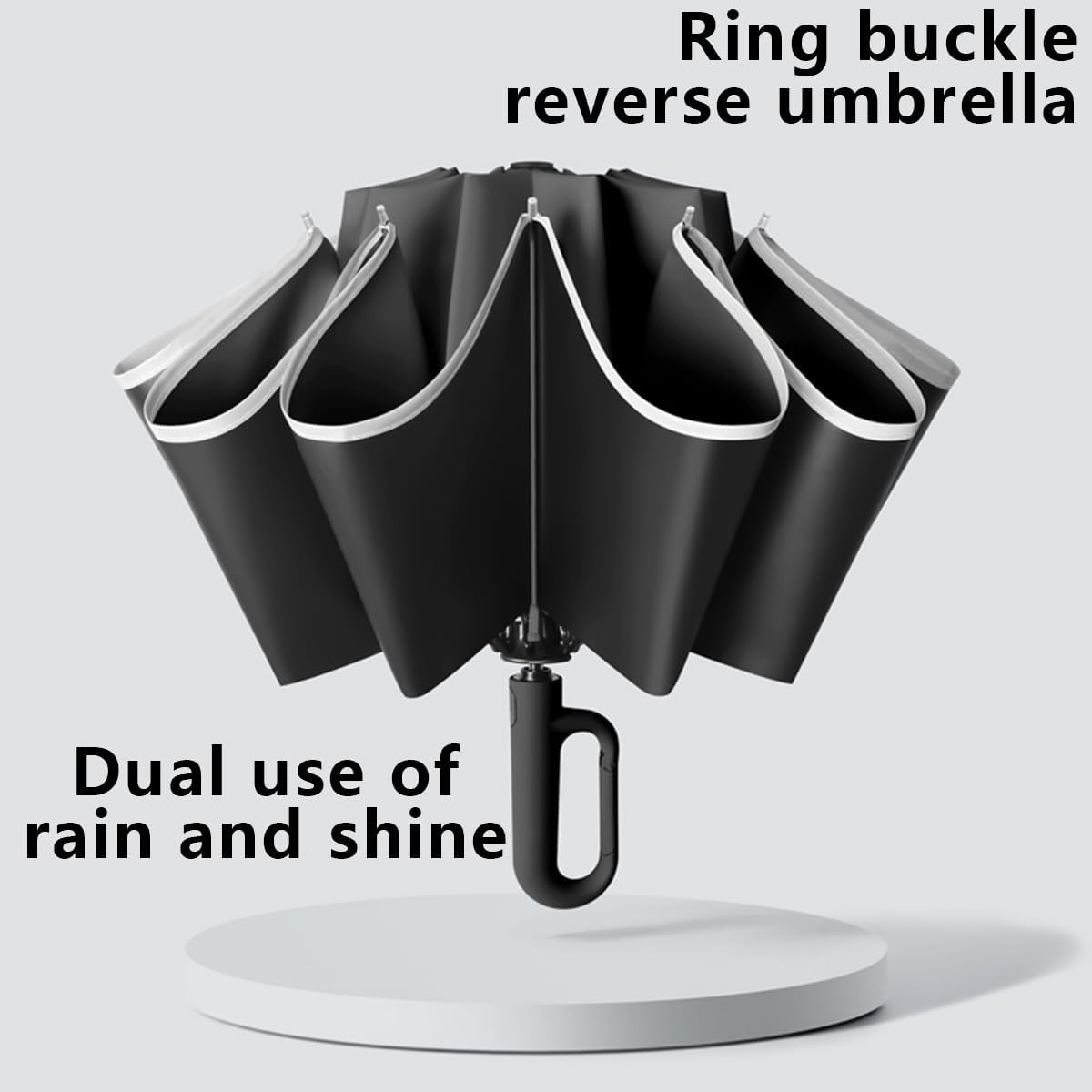 Large Windproof Automatic Open/Close Travel Folding 49&lsquo;&rsquo; Umbrella Compact Sun Rain 99 UV Protection Lightweight Portable Outdoor Carabiner Handle Design Golf Umbrellas Men Women Kid