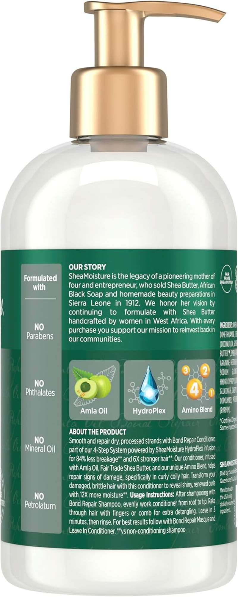 SHEA MOISTURE BOND REPAIR CONDITIONER 384ML image number 4