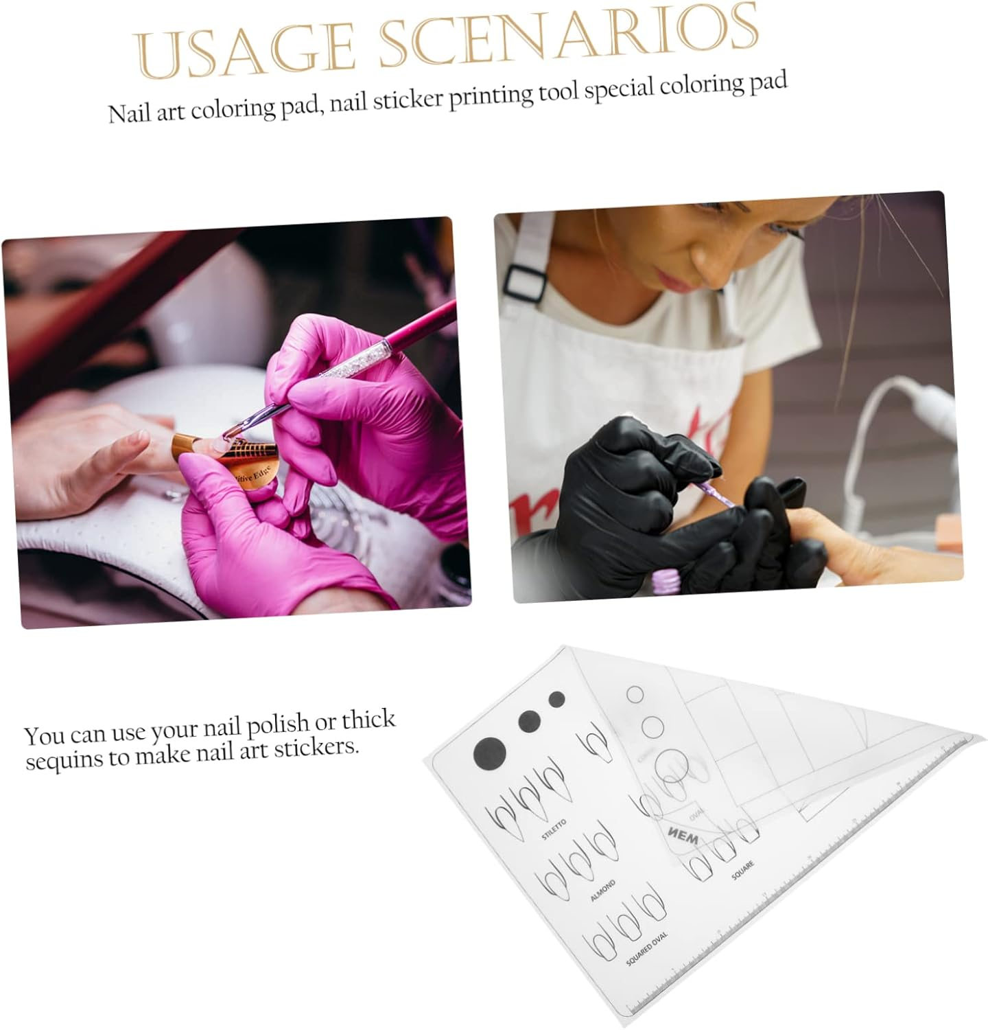 NIYANGLE Acrylic Training Sheet Manicure Hand Cushion for Acrylic Nails Practice image number 3