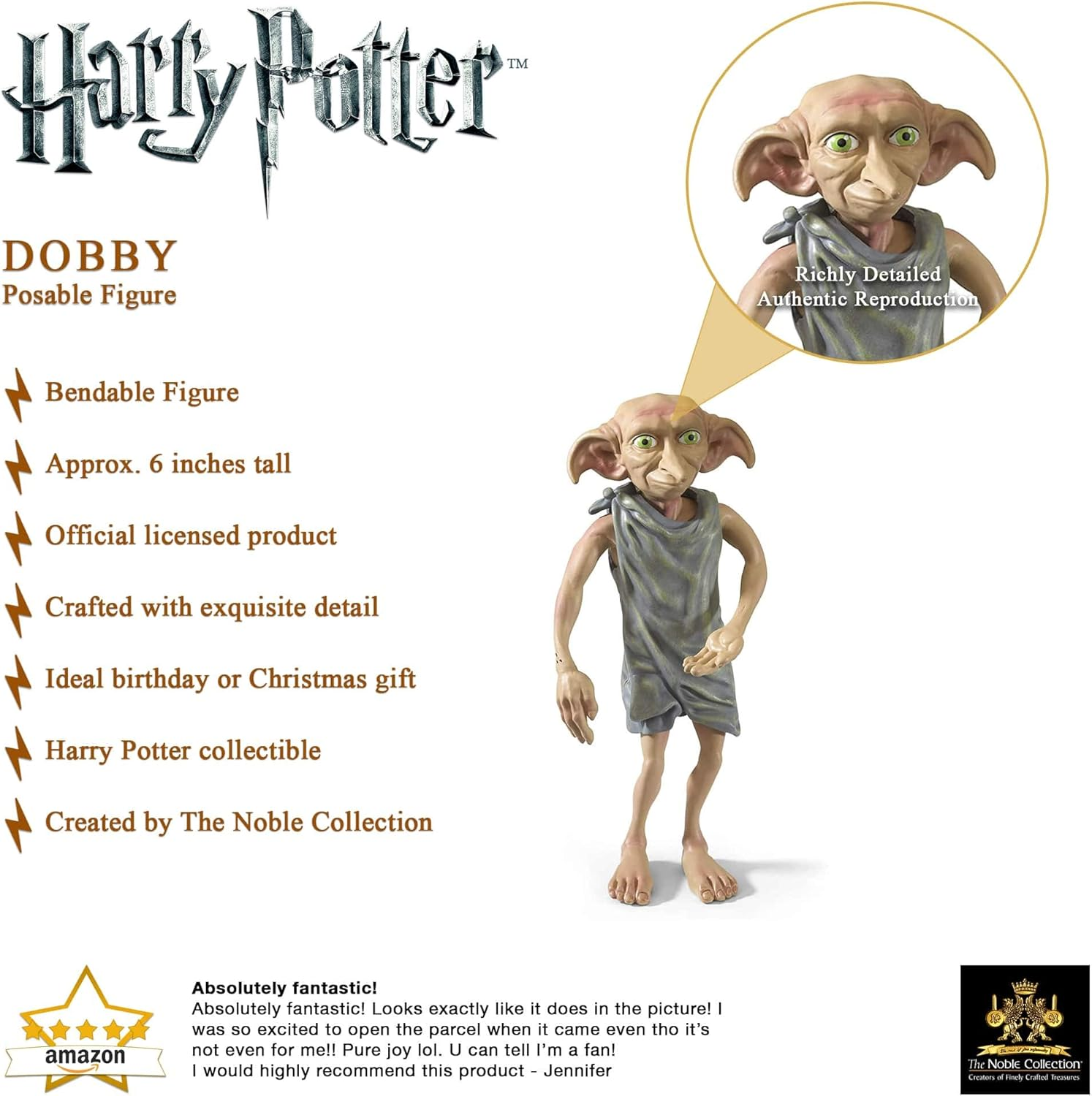 HARRY POTTER - Bendable Dobby Multicolor image number 4