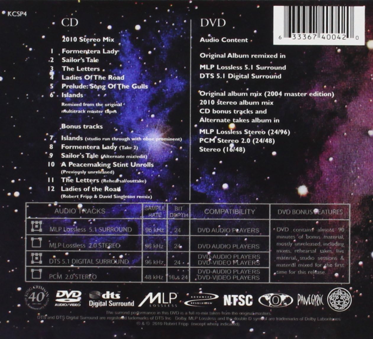 Islands (Cd/5.1 Dvd-A) image number 1