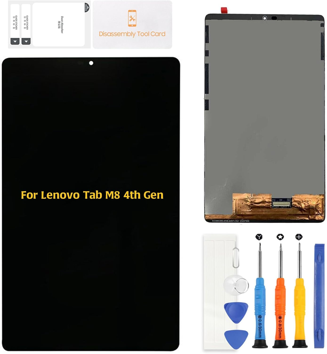 A-MIND Original LCD Screen Replacement for Lenovo Tab M8 4Th Gen TB-300FU TB-300XU (2023) | 8" Black Display Touch Digitizer Assembly Replacement with Repair Tools