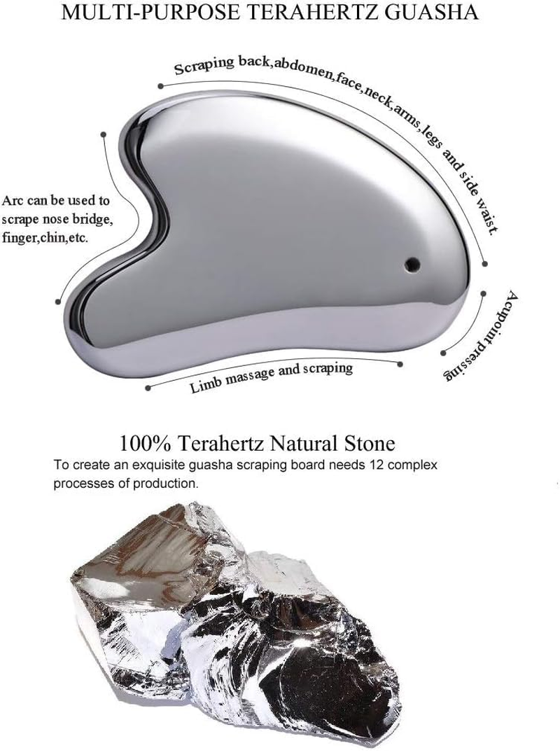 Terahertz Stone Gua Sha Scraping Tools Lymphatic Drainage Massager Facial Energy Beauty Tools
