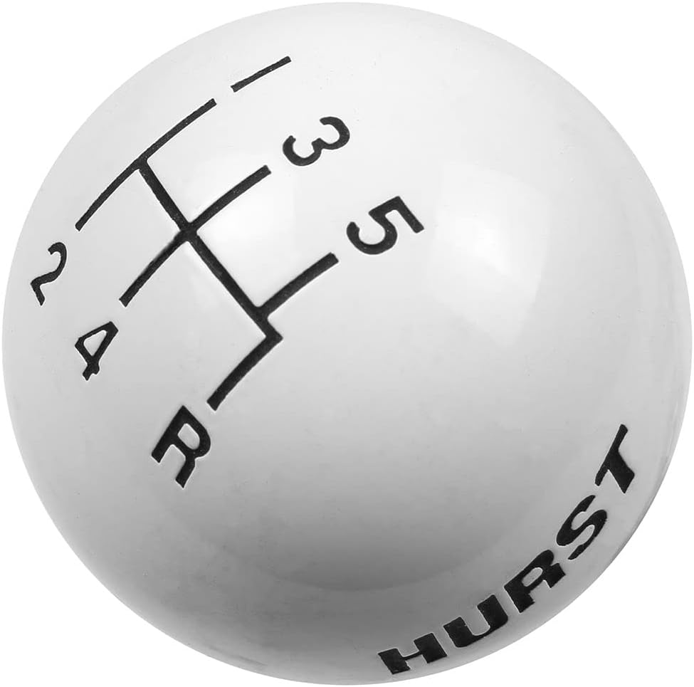 Hurst 1630025 White 5-Speed Replacement Shifter Knob image number 2