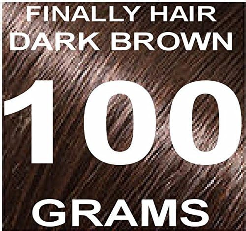 (Dark Brown) - Finally Hair Building Fibre Refill 100 Grammes Dark Brown Hair Loss Concealer by Finally Hair (Dark Brown W/Touch of Red) Use Dark Chocolate Brown for Darker/No Red image number 2