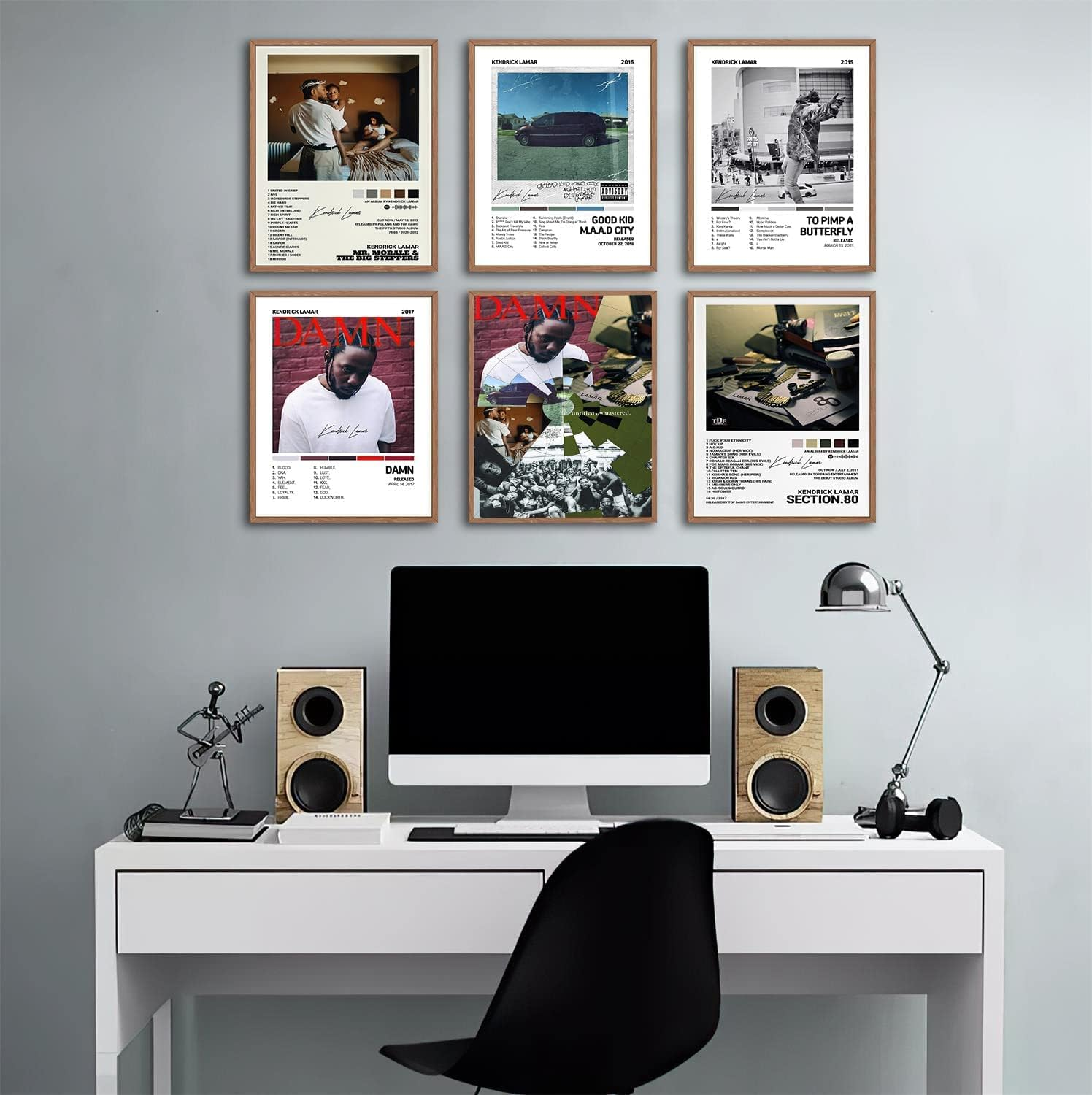 To a Butterfly Good Kid City Damn Music Album Cover Signed Limited Canvas Wall Art Room Aesthetics Decor Set of 6 Unframed 8X10 Inch Poster image number 5