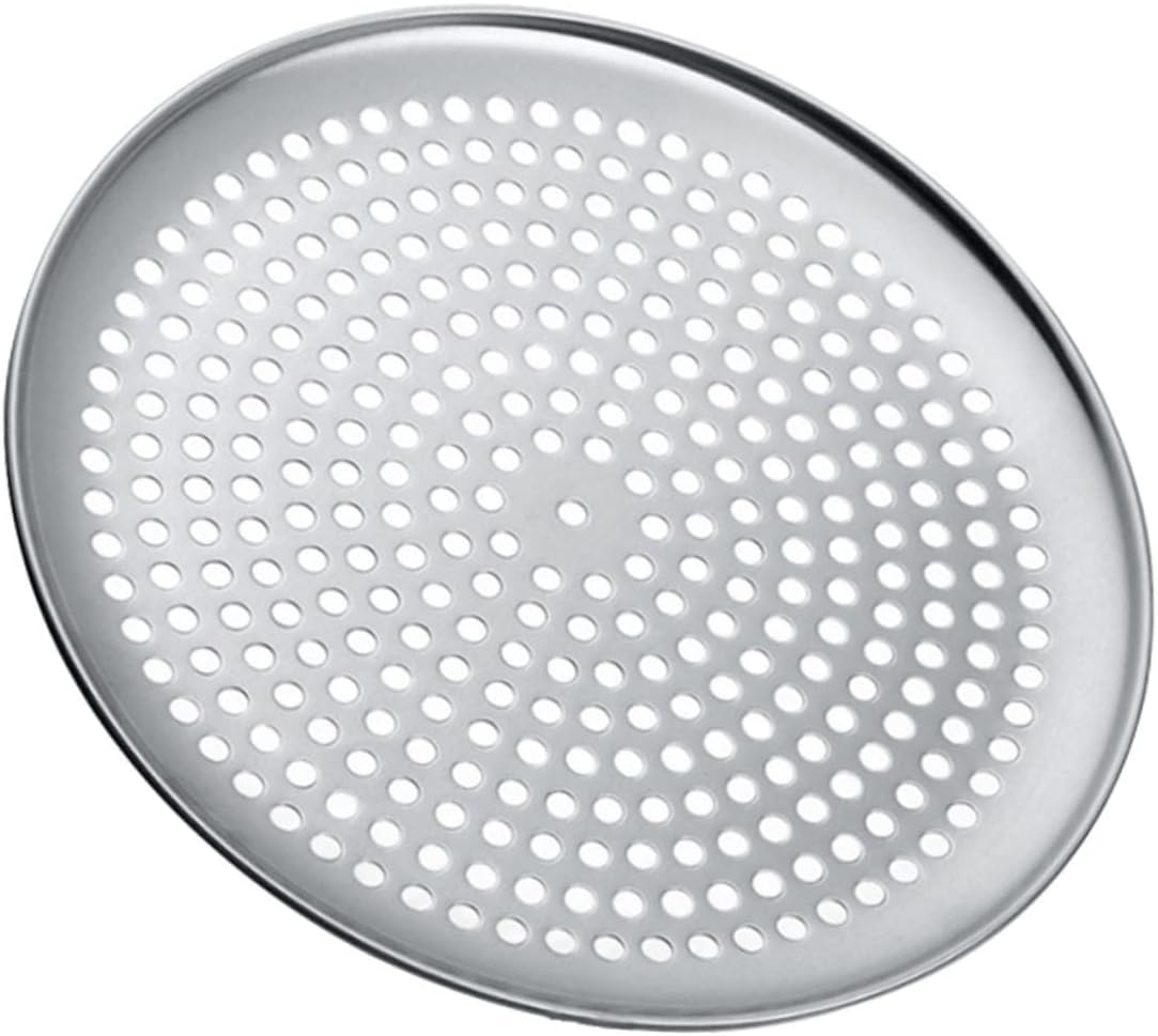 Household round Pizza Baking Pan with Holes Replaceable Baking Tray for Home Kitchen Durable Pizza Plate Baking Accessory Perforated Design image number 5