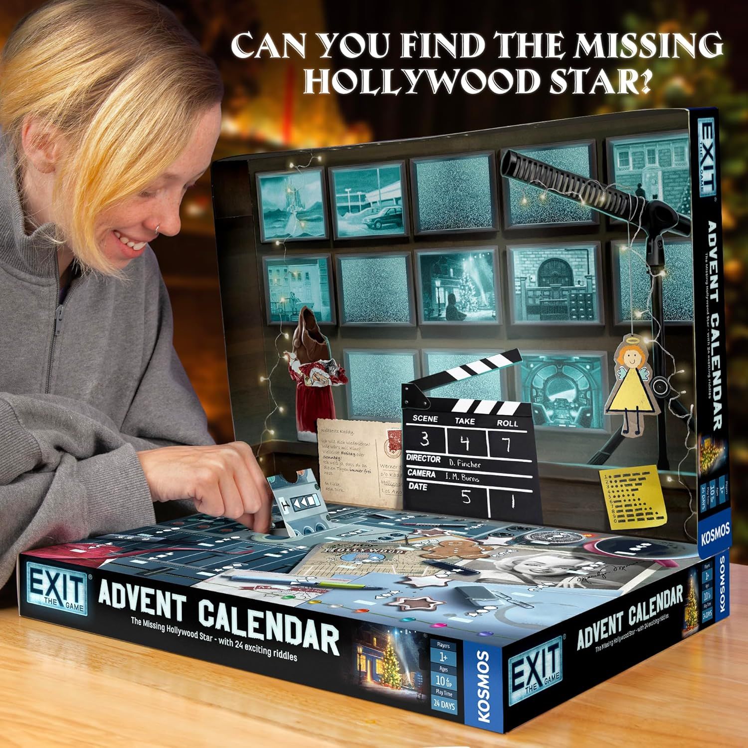 Thames & Kosmos Exit: the Game Advent Calendar the Missing Hollywood Star Board Games image number 2