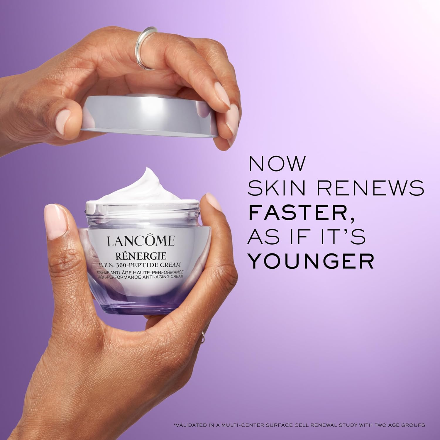 Lanc&ocirc;me R&eacute;nergie H.P.N 300-Peptide Face Cream - with Hyaluronic Acid & Niacinamide - Helps Visibly Reduce Lower Face Sagging - Wrinkles - & Dark Spots - 75Ml