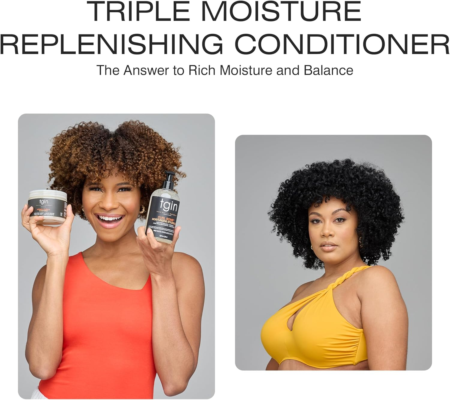Tgin Triple Moisture Replenishing Conditioner for Natural Hair, 13Oz image number 1