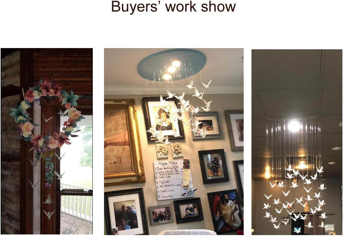 Ceiling Decoration Flying Bird Lifelike DIY Hanging Decorative for Kindergarten Shopping Mall Bedroom Party Christmas Tree - Paper Hot Air Balloon image number 6