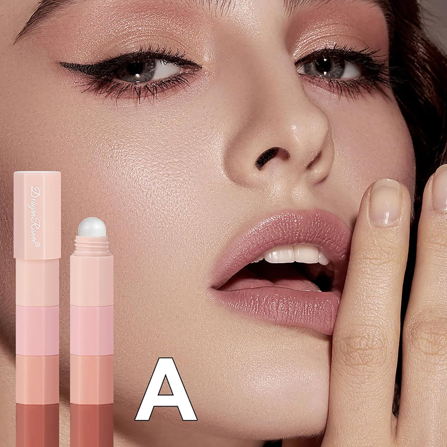 Eyeshadow Stick, 8 Colors Glitter Cream Eyeshadow Stick Set, Waterproof Eye Shadow Pencil, Colorful Eye Shadow Stick Pen Makeup Set, Waterproof & Long Lasting Starter Eyeshadow Stick Sets - 065-8Colors image number 7