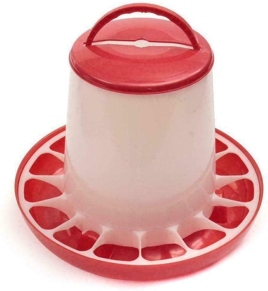 3Kg Automatic Chicken Feeder Plastic Poultry Chook Hen Food Eating Seed Bucket image number 1