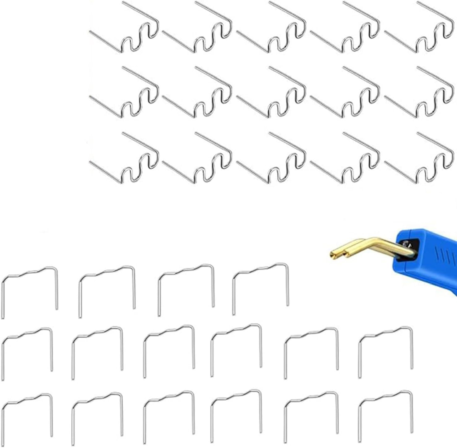 Automotive Plastic Repair Machine Welding Hot Stapler, 1200PCS Welder Staples with Storage Box, Welding Rods Hot Staple Repair Machine,Plastic Welding Kit for Repair Machine Car Bumpers image number 5