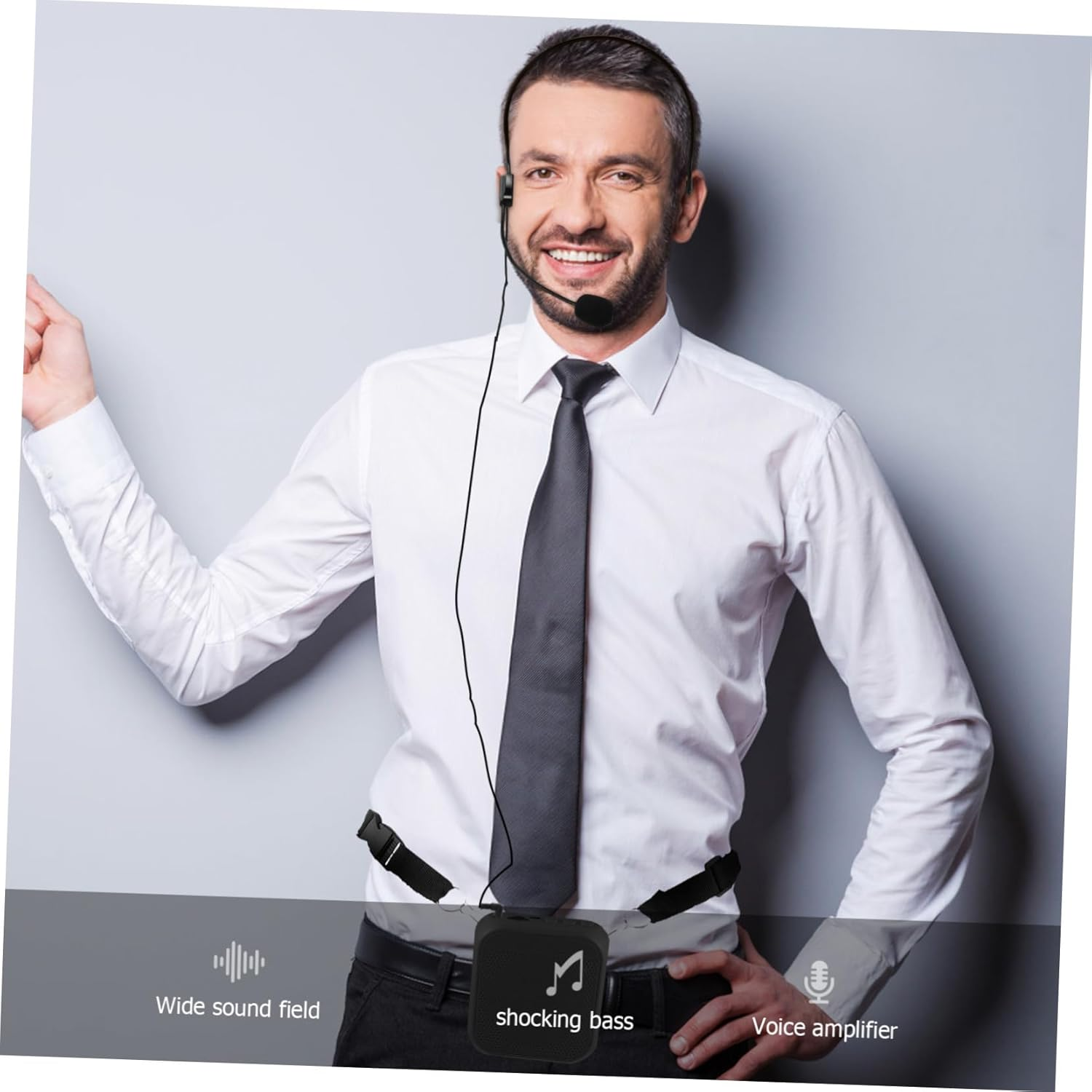 Housoutil Wireless Portable Voice Amplifier Loud-Speaker Equipment with Stable Performance and Fashionable Design Upgraded Sound Amplifier for Voice Projection image number 3