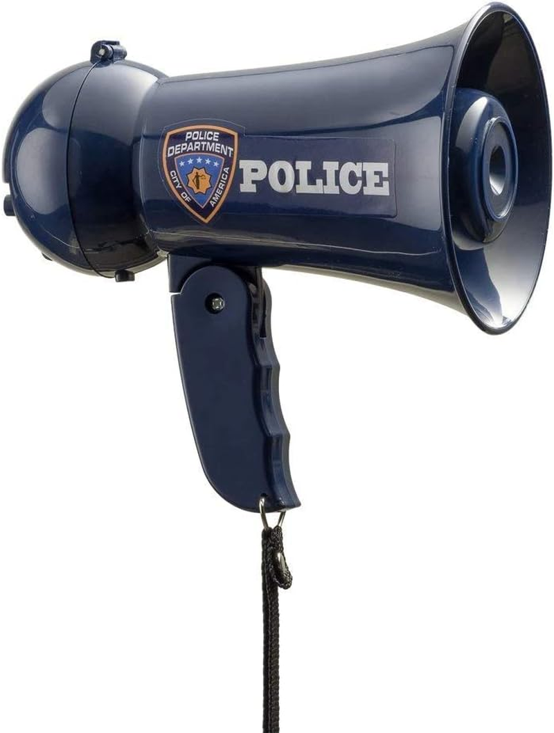 Dress up America Police Officer Role Play Megaphone with Siren Sound for Kids - Role Play Bull Horn with Siren Sound and Handheld Microphone Toy image number 3