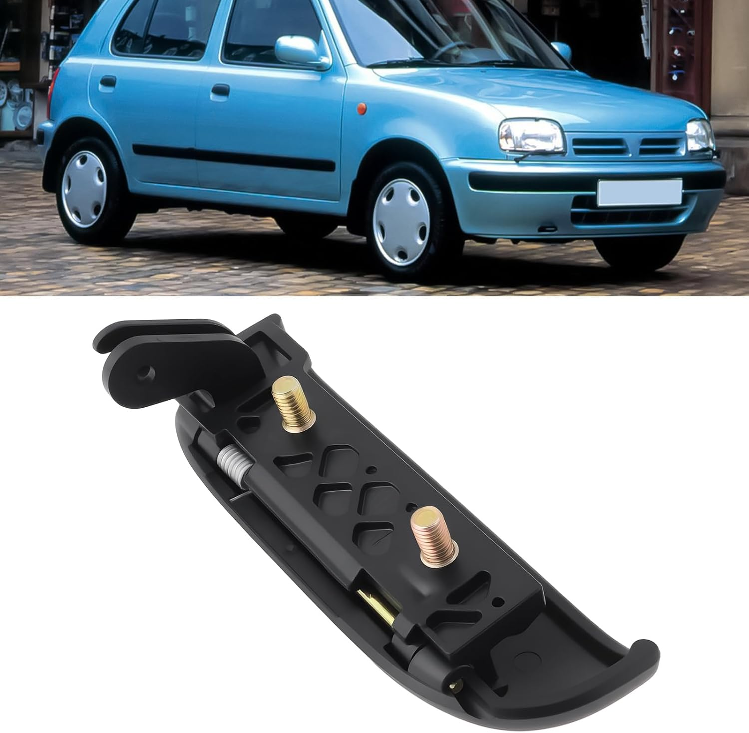 Ecsing 1Pc Front Right Outerside Door Handle 80606-41B00-A Compatible with Nissan MICRA II K11 92-03 image number 4